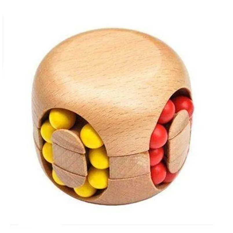 BEIOUFENG Klassische IQ Holz Spiel Geist Denkaufgabe Perlen Holz