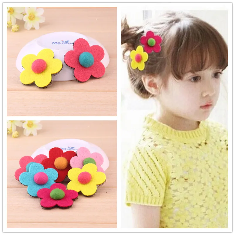 

New 2018 Korean cute flower hair accessories Magic Bangs Hair Posts Paste Make-up Hair Fringe Stickers wholesale price