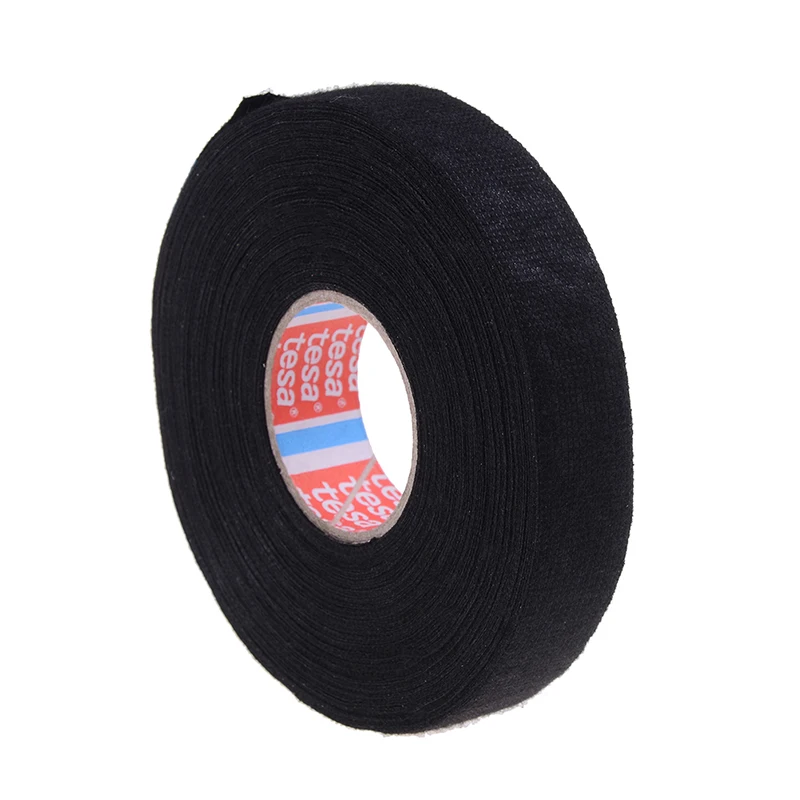 

1 Pc NEW TESA51608 Tape Adhesive Cloth Fabric Wiring Loom Harness Tape For Cable Protection 25m * 19mm Black Color Wholesale