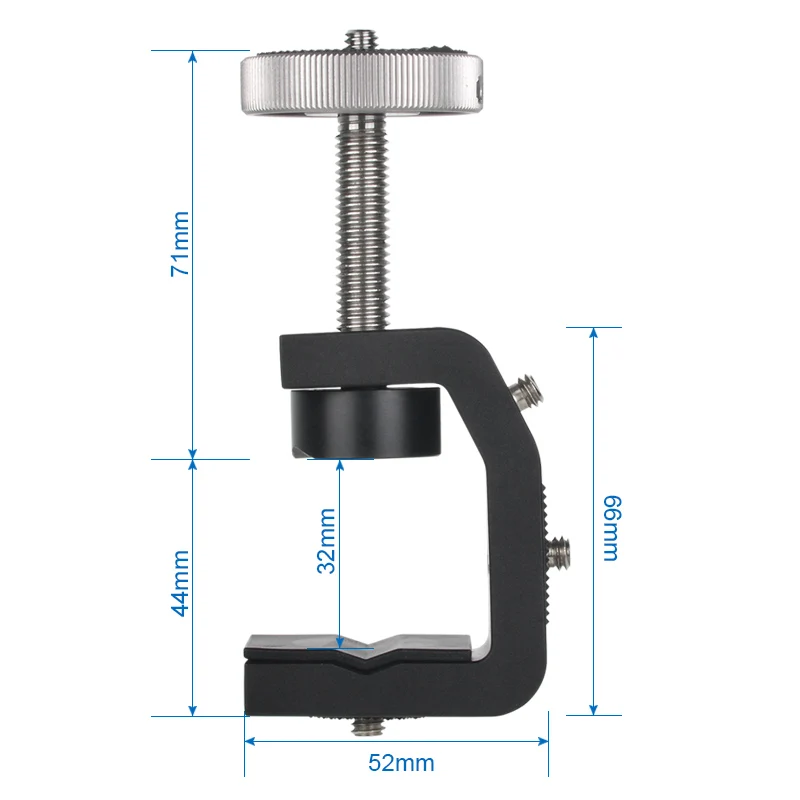 Малый Heavy Duty C/U Тип зажим Кронштейн 1/4 &quotвинтами для фотостудии света