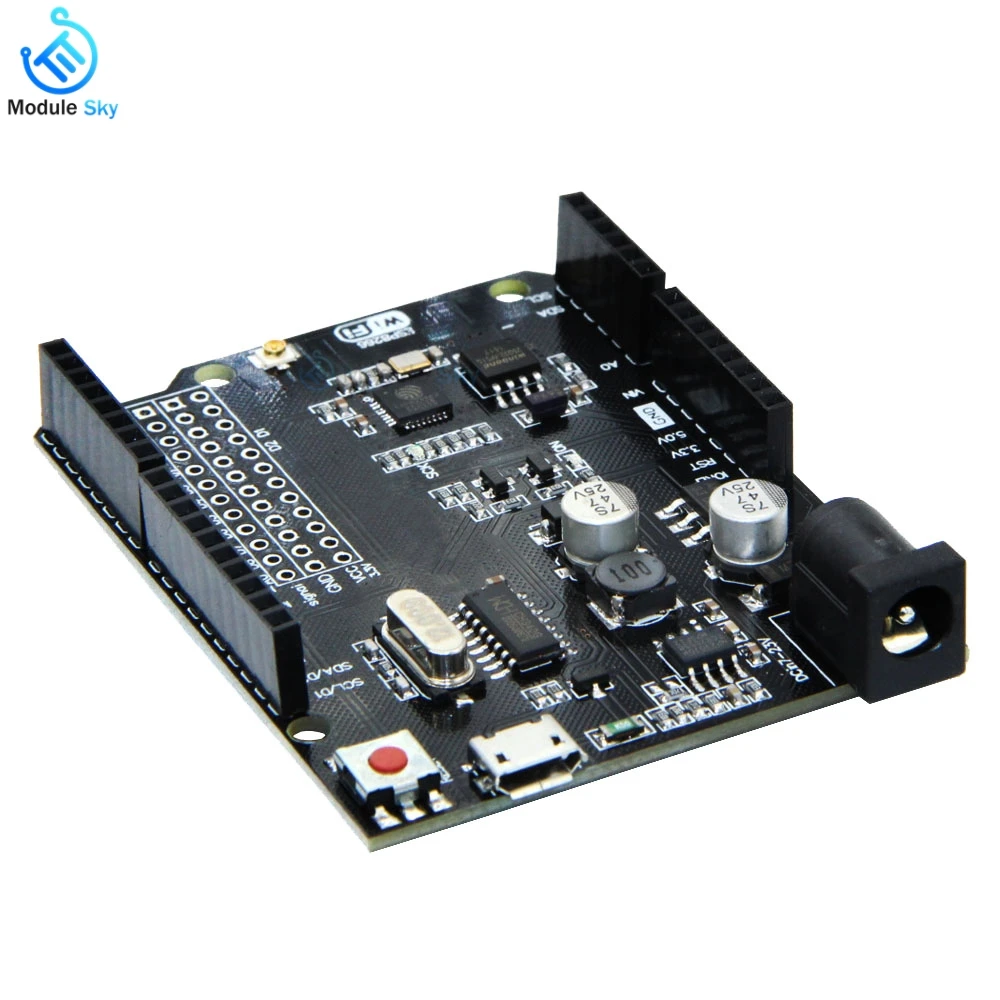 

wifi wireless module ESP8266 WeMos D1 R2 UNO R3 WiFi Wireless Internet of Things development board audio amplifier conversie