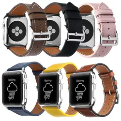 Ремешок из натуральной кожи для часов Apple Watch IWatch Series 1 2 3 4 ремешок из натуральной кожи ремешок браслет 40 мм 44 мм 42 мм 38 мм ремешок для часов