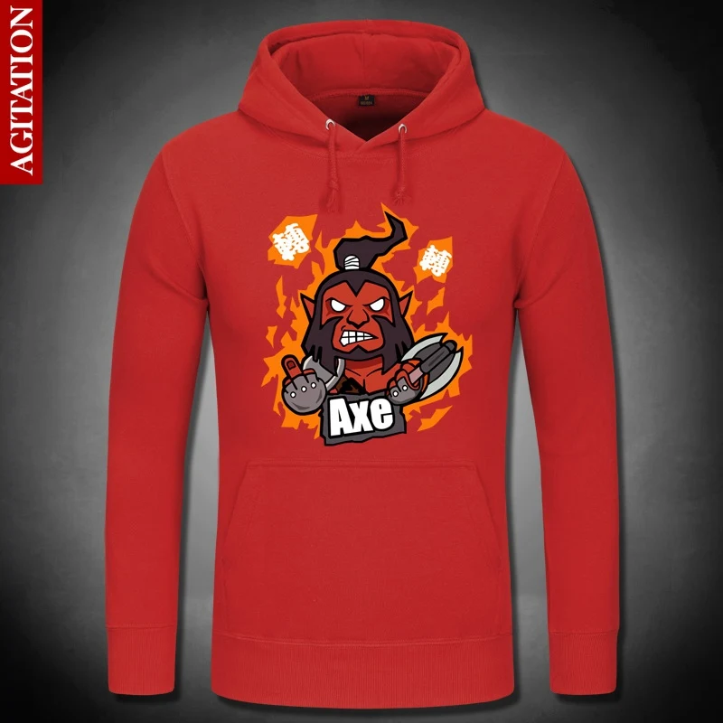  AXE Dota 2 All Stars Hoodies Hoody Pullover Sweatshirts Loose Outerwear Cute Unisex Cotton Game Coa