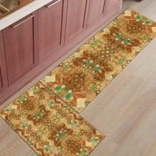 Ретро-марокканский этнический 2 шт коврик на кухню аксессуары для ванной комнаты Набор грязи мусора брызговик сапог скребок для обуви пол ковры