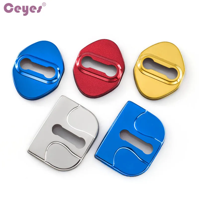 Ceyes Car Styling Car Emblem Badge 4pcs Case For Suzuki SX4 Jimny Splash Swift Alto Auto Door Lock Cover Car-Styling Accessories