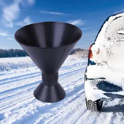 Скрепки круглый Remover Magic Лопата конус формы открытый зимний автомобиль инструмент снег лобовое стекло Воронка скребок для льда Новый