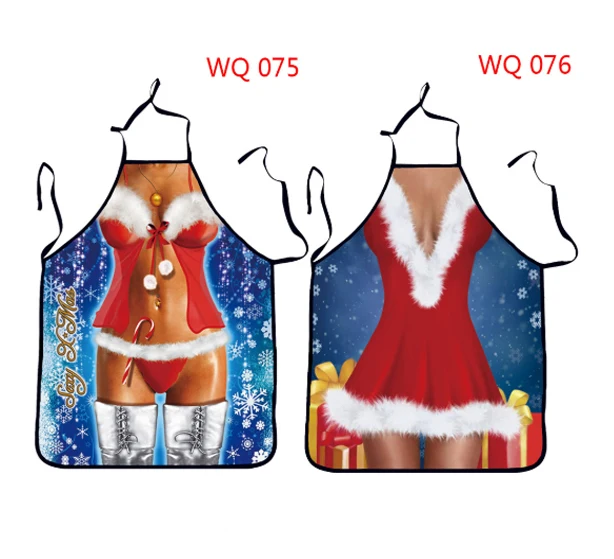 Фартук Рождественский подарок сексуальное платье женский новогодний фартук с принтом рождественские украшения Забавный подарок безрукавные фартуки