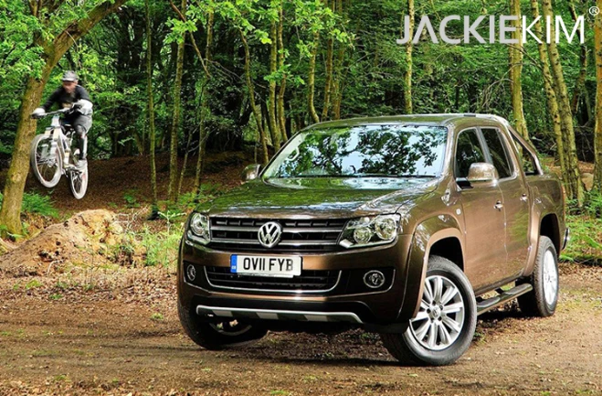 Высокая имитация изысканный Caipo автомобильный Стайлинг Volkswagen Модель Amarok 1:30 сплав модель грузовика быстрая фруктовая для детских игрушек Коллекция