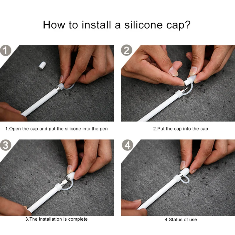 Для Apple Pencil cap Holder Nib Sleeve Case мягкий силиконовый защитный чехол Anti-Lost Connector Strap для IPad Pro Pencil