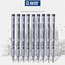 Sta 8050 пигмент лайнер Pigma Micron чернил 9 шт./компл. маркер для белой доски маркер на водной основе различных наконечников Размеры пигмент вкладыш для рисования