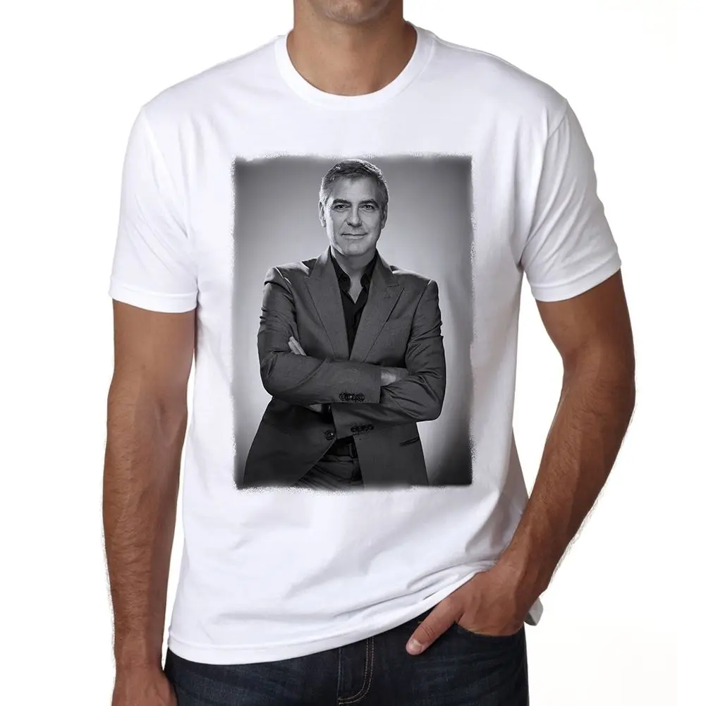 Футболка с надписью George Clooney Herren | Мужская одежда