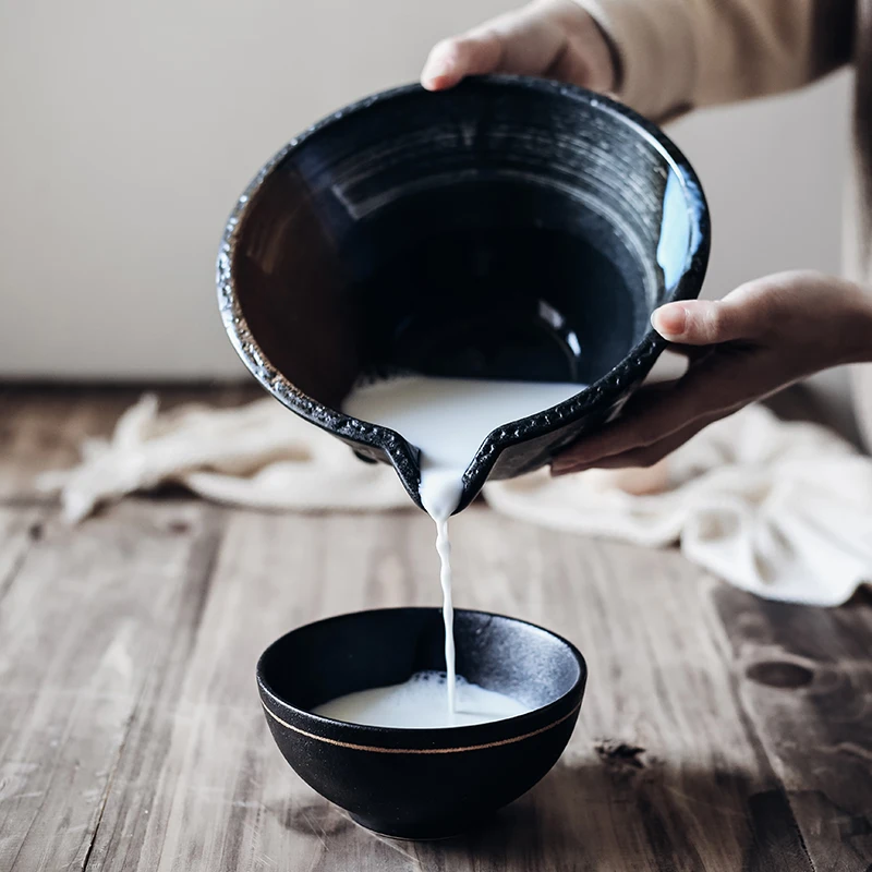 NIMITIME японский стиль ручная роспись керамическая чаша большая лапша суп чаша миска для смешивания рамен салат обеденная чаша посуда