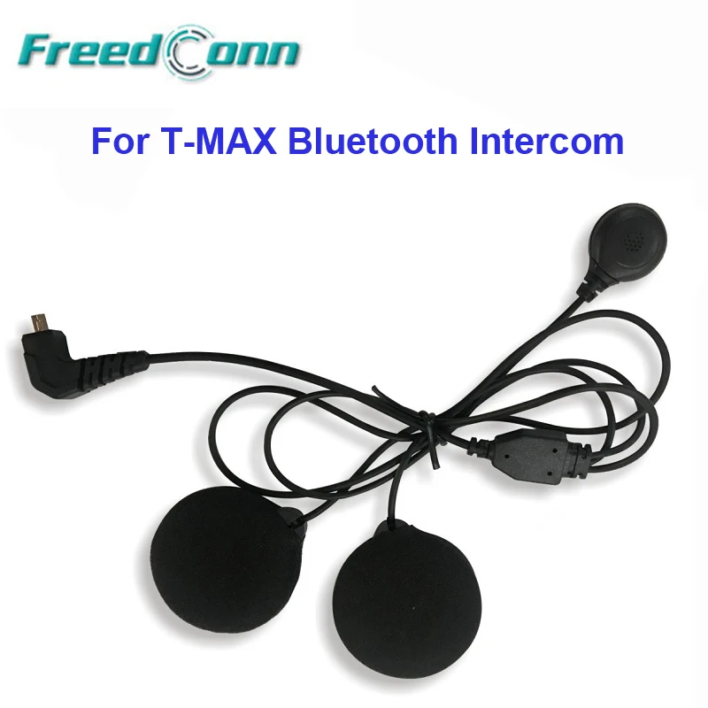 

FreedConn Soft Earpiece Microphone & Speaker Cable for Motorcycle Integral / Full Face Helmet T-MAX Bluetooth Intercom Headset