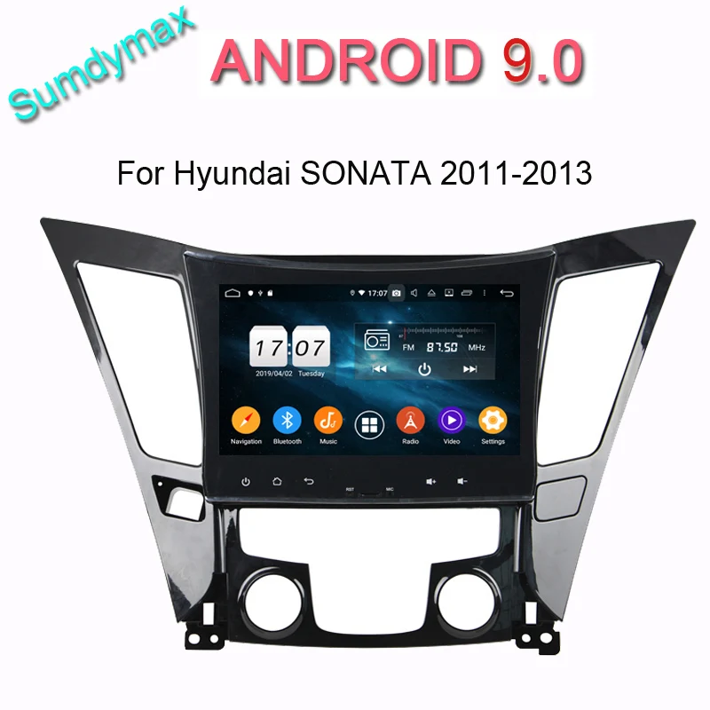 TDA7851 PX5 android 10 Восьмиядерный автомобильный dvd gps плеер для hyundai Sonata 2011-2013 с