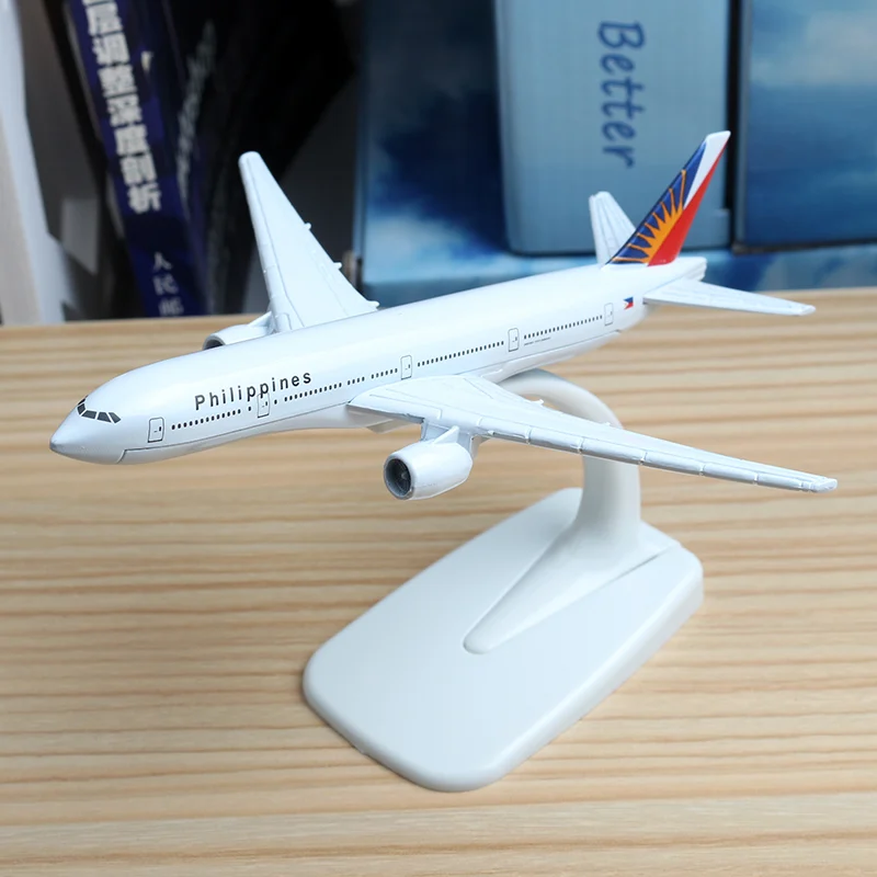 16 см Филиппины Boeing 777 модель самолета Модель из сплава B777 авиационная Airbus Стенд