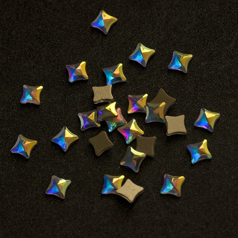 Стразы из горного хрусталя YANRUO 2555NoHF AB 6 мм|non hotfix|rhinestones nail crystalstrass 8mm |