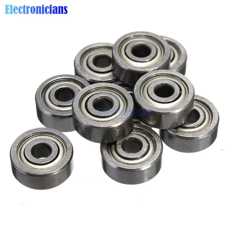 

10PCS 623ZZ 3x10x4mm Bearing Miniature Ball Shielded Radial Bearings Silver
