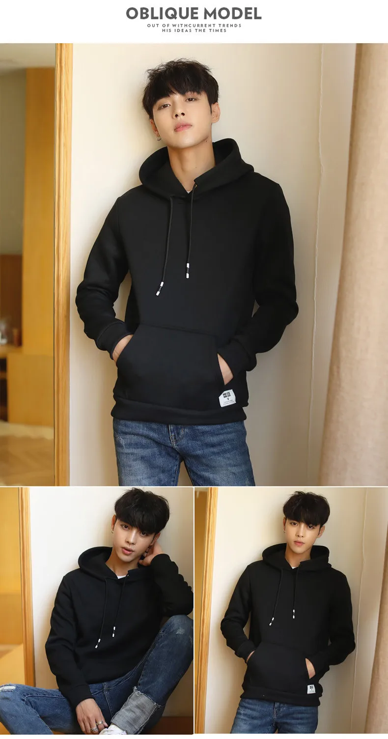 2019 Sweatshirts Men Spring Solid Hoody Top Fleece Hoodies Youth Autumn Male Streetwear Muls Brand Clothing Long Sleeve Size 3XL 08