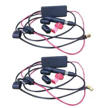 

3 in 1 Universal DC12V-24V Auto Car Radio FM/AM Antenna DAB Receiver DAB Signal Amp Amplifier Booster For Marine Car Vehicle Boa