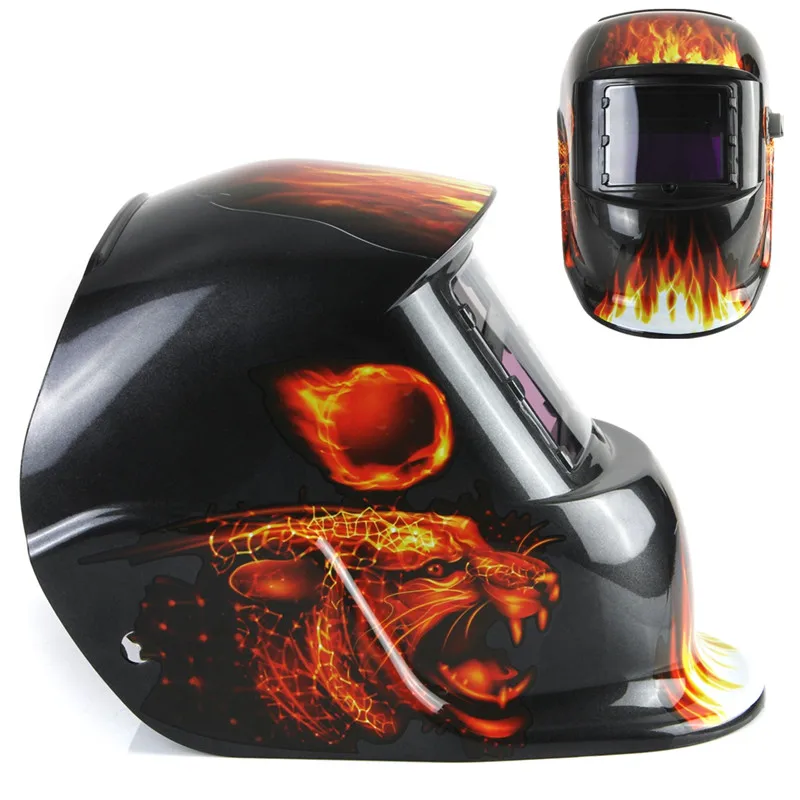 

Solar Welding Helmet Leopard Adjustment Energy Automatic Darkening Electrical Welding Helmet Mask
