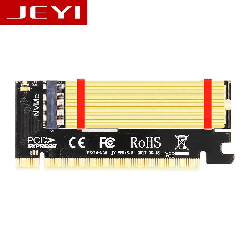 JEYI Swift MX16 M.2 NVMe SSD NGFF к PCIE 3 0 X16 адаптер M ключ интерфейс карты Suppor PCI Express x16 2280 Размер