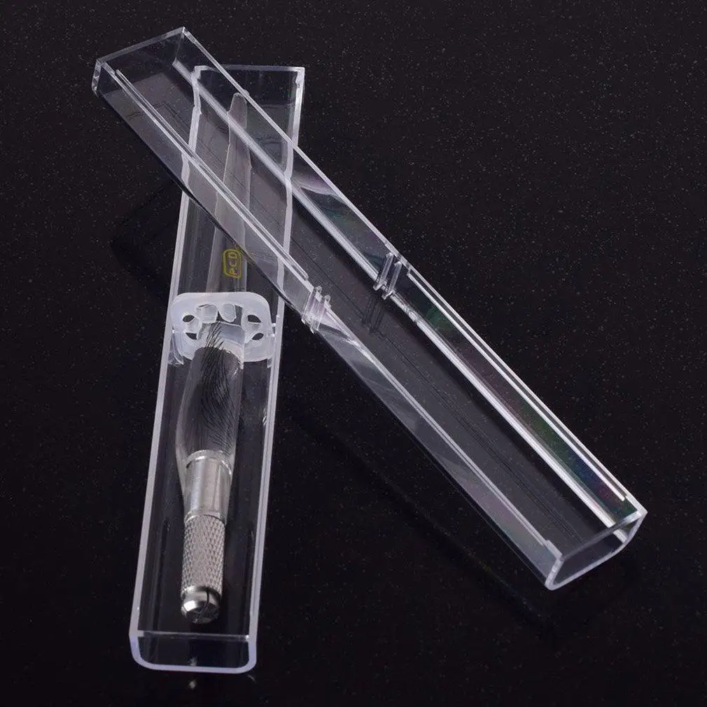 

Grain Eyebrow Pencil Storage Box Eyebrow Microblading Pen Acrylic Box Eyebrow Tattoo Accesories Microblade Needle Holder