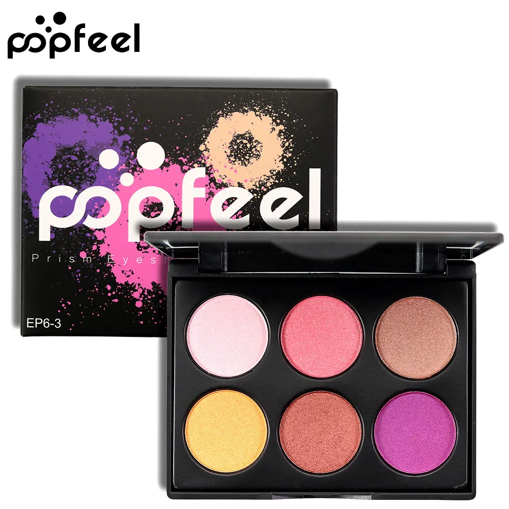 

Cosmetic Matte Eyeshadow Cream Makeup Palette Shimmer Set 6 Colors Eyeshadow F929