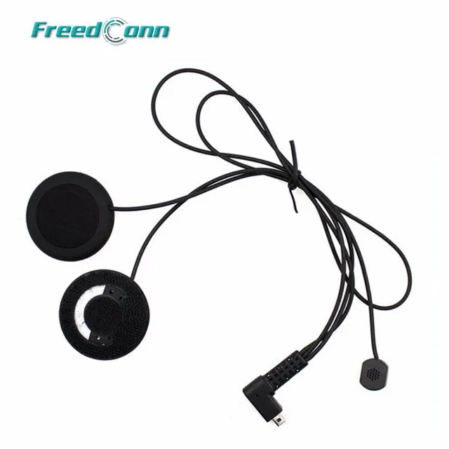 2pcs Motorcycle Intercom Accessories Soft Earphone Earpiece & MIC for FDCVB T-COMVB TCOM-SC COLO T-REX Moto Helmet BT Intercom