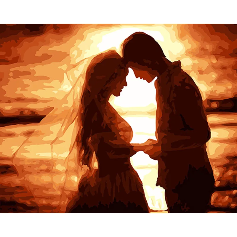 Love Is Sealed краска ручной работы высокое качество холст Красивая ing по номерам