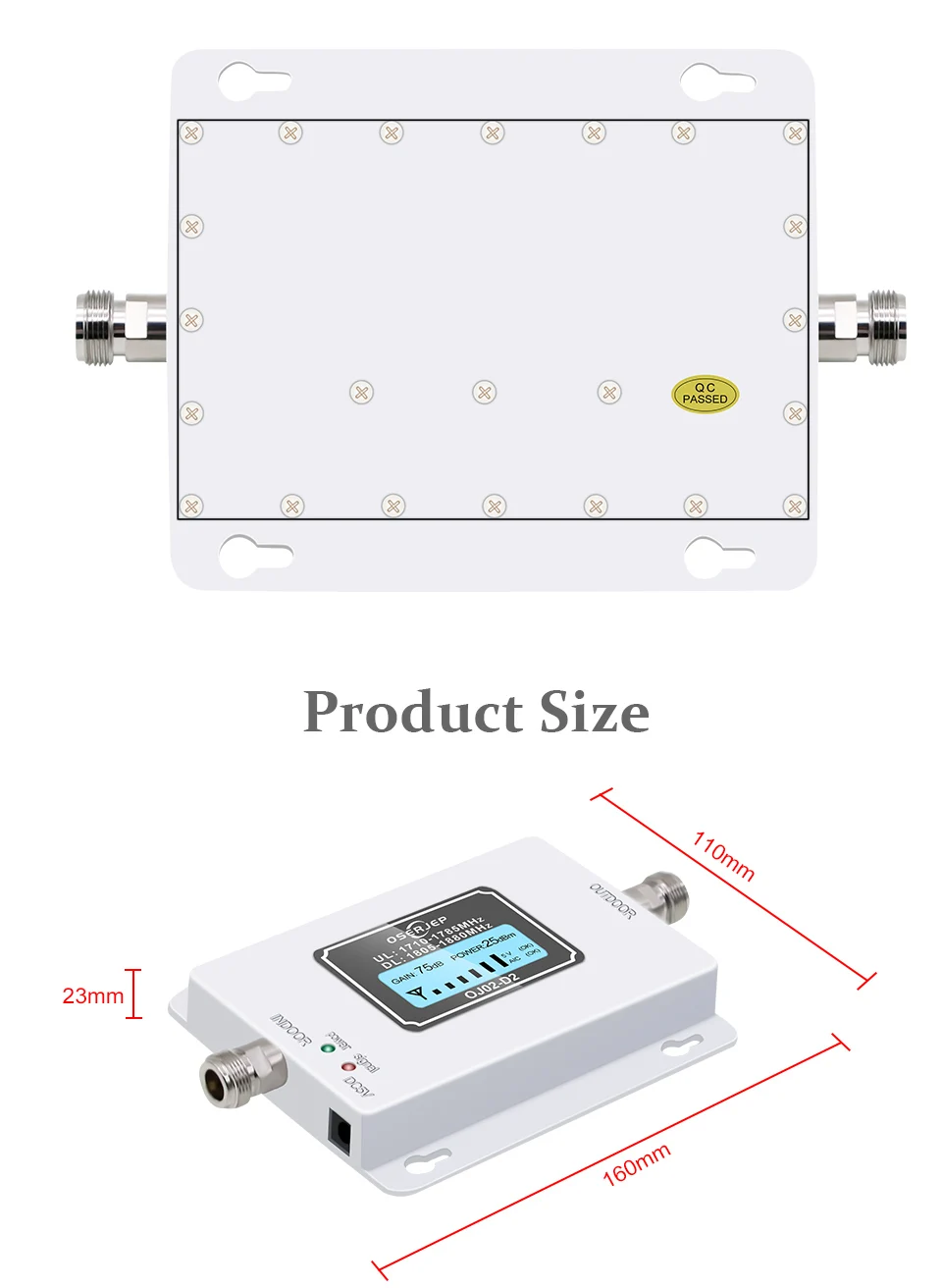 Gsm Lte 1800 усилитель ЖК-дисплей 70 дБ усиление 2g 4g LTE Усилитель сотового телефона DCS 1800 МГц не включает антенну