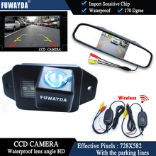 FUWAYDA Car Rear View Camera Car CCD camera HD 4.3 inch Rear view Mirror Parking Monitor for TOYOTA LAND CRUISER PRADO 2700 4000