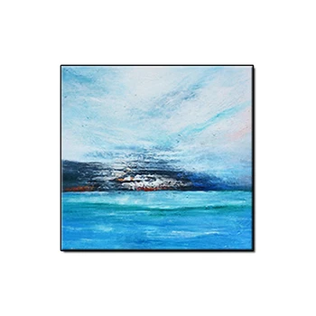 

New Abstract Blue Color Art Oil Painting 100% Hand Painted Canvas Wall Art Picture Free Shipping Paintings Wall Decor Paintings