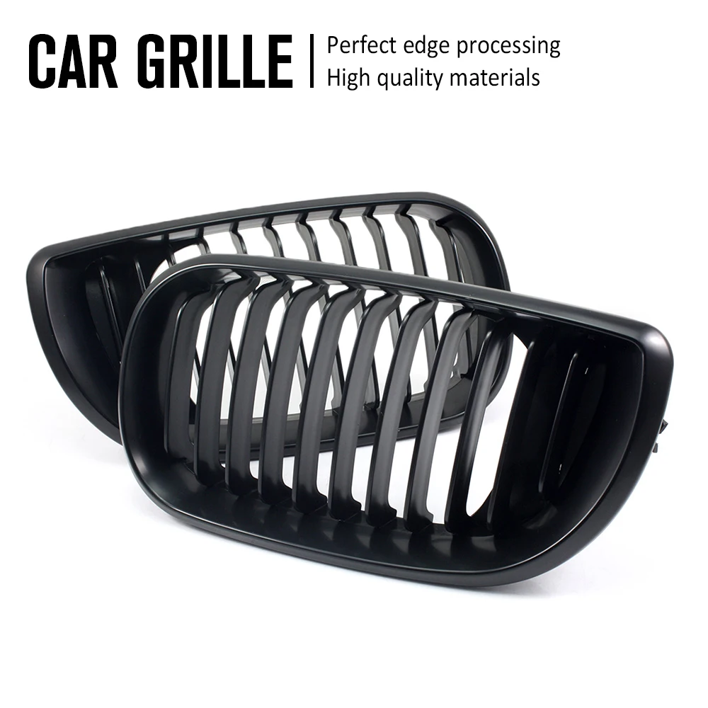 

2015 New Gloss Black Kidney Grilles Grill Cover For BMW E46 3 Series 2002-2005 4 Doors 4D Sedan Wholesale C10