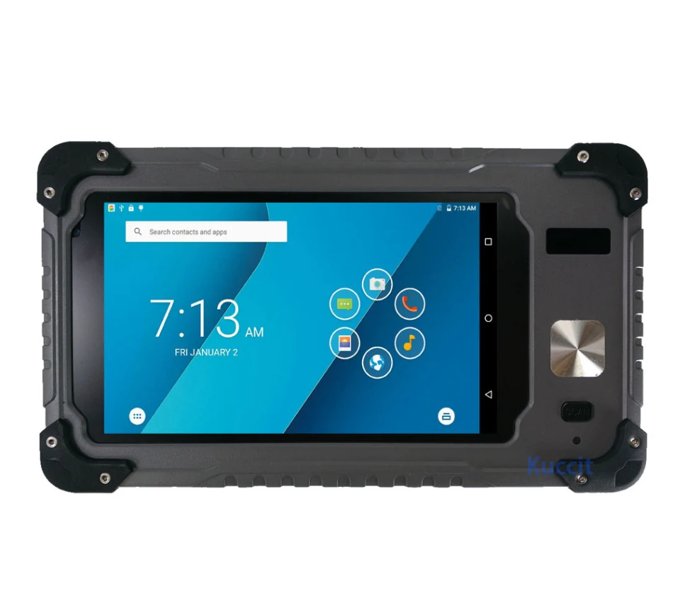 

Industrial Rugged Tablet PC Waterproof Android 5.1 Smartphone 2D Laser Barcode Scanner laptop 7" 1280X720 GNSS GPS Fingerprint