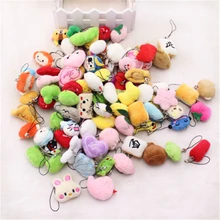 Мини милый мультфильм Животные висячая плюшевая игрушка в кровать кукла вечерние бирки для украшения Аниме украшенный брелок для детей девочек мальчиков