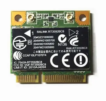 

Wireless Adapter Card forRalink RT3592 RT3592BC8 300Mbps 802.11 a/b/g/n Half Mini PCIE + Bluetooth 3.0 HP Laptop 630813-001