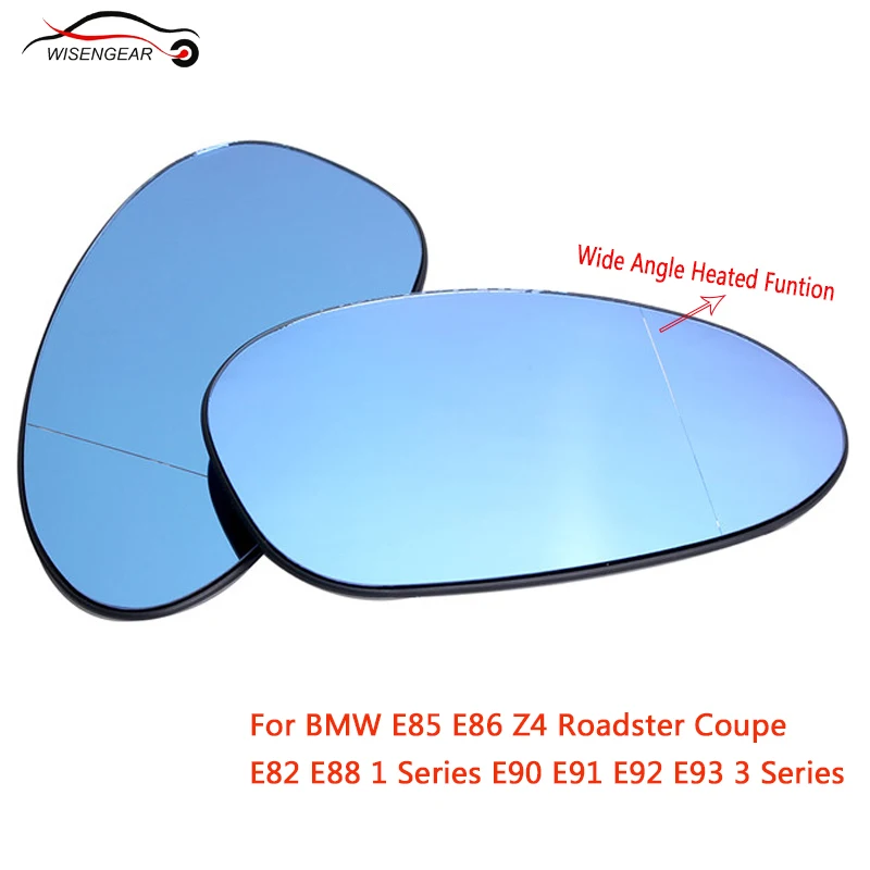 WISENGEAR For BMW E90 E92 E91 E93 Car Rearview Heated Wing Mirror Glass