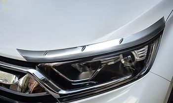 

HIGH FLIYING Front Head Light Lamp Eyelid Strip Trim Decorative ABS 2pcs For Honda CR-V CRV 2017 2018