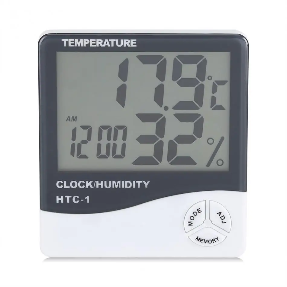 Digital Température Humidité alarme Horloge LCD Station météo affichage horloge
