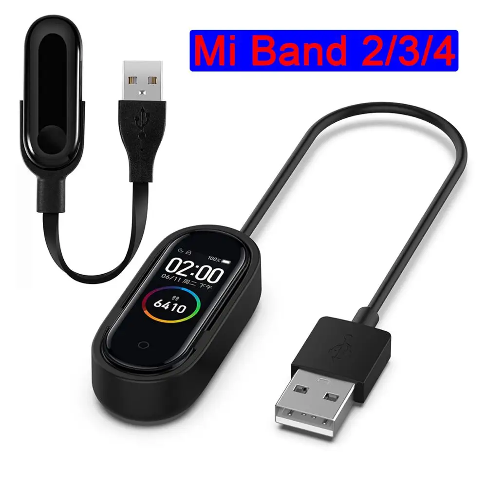 Быстрое зарядное устройство USB для Xiaomi Mi Band 4 зарядный кабель браслета 3 2 Xiomi Band2 Band3