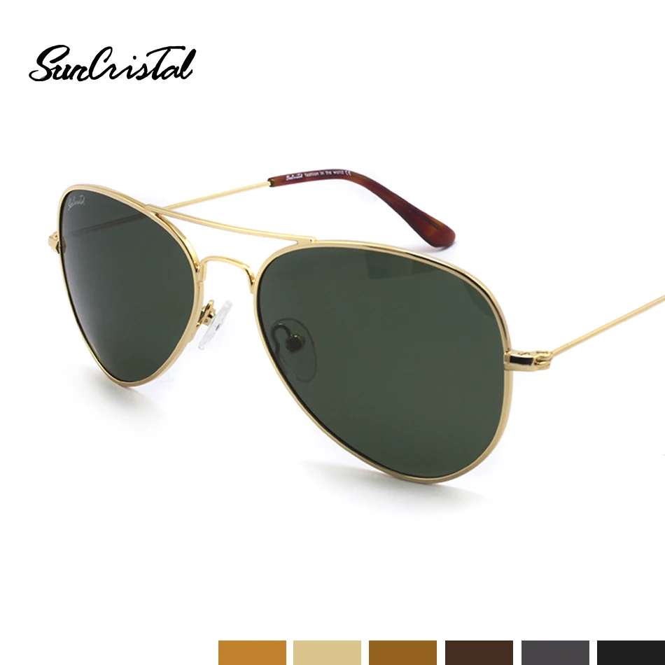 Aviator Metal Sunglasses Vintage Quality Drop Shape UV400