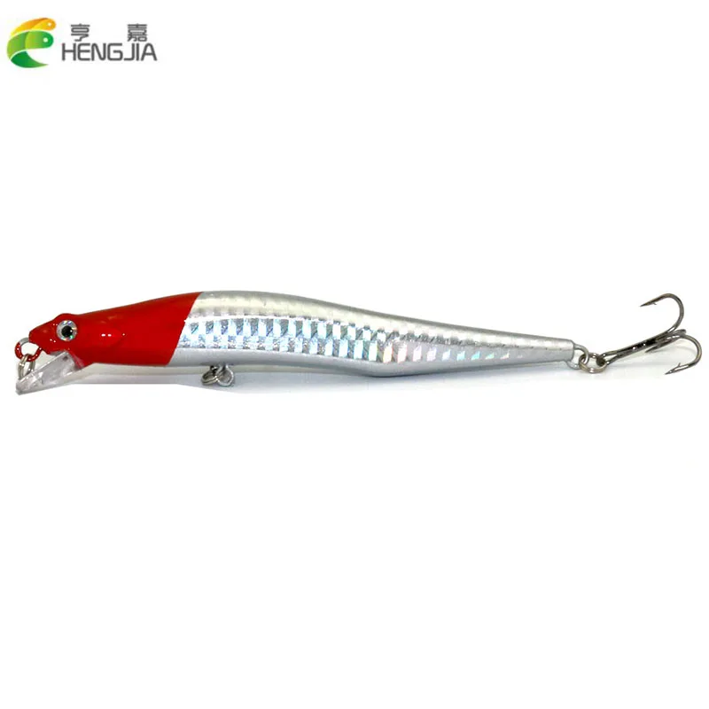 1 шт. 12 см 10 г 6 # крюк дайвинг пластиковые minnow рыболовные приманки воблер форель