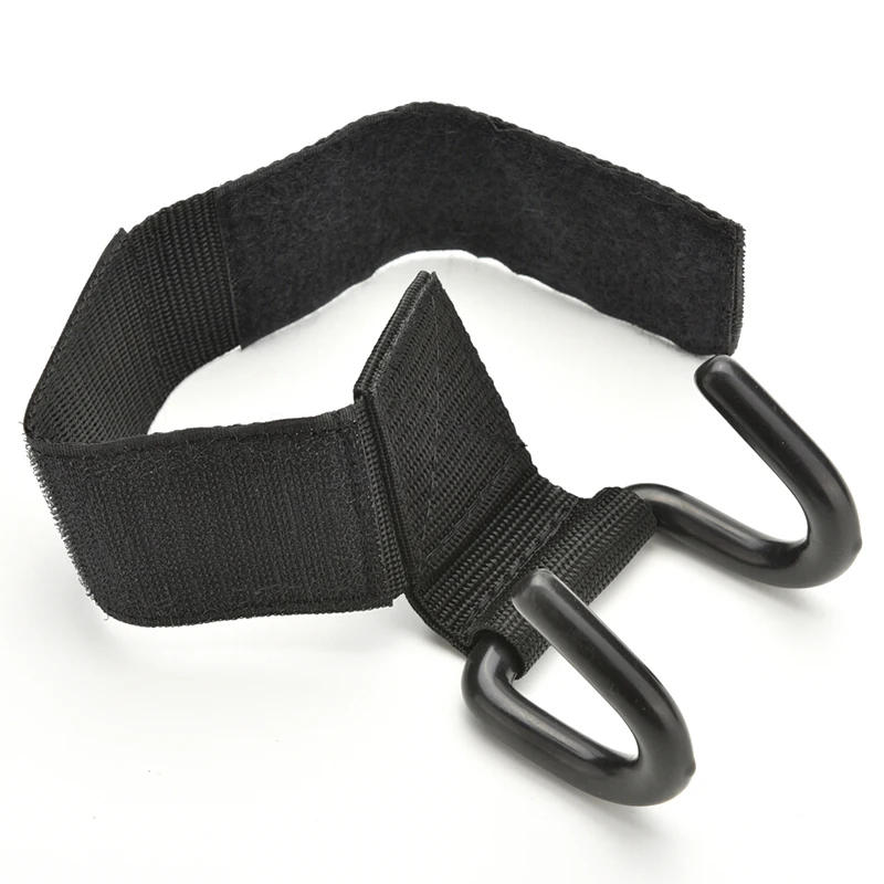 1Pc Black Weight Lifting Support Strap Hook Gym Weightlifting Training Fitness Wrist Support Grips Wristband Gloves