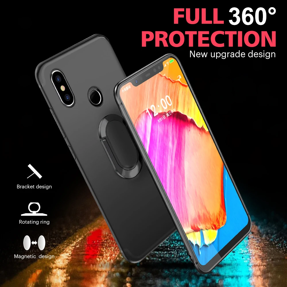 

[Clearance] For Xiaomi A2 Lite Max 2 MIX 2S 6X TPU Magnet Ring Case For Redmi 6 Pro 5 Plus Full Cover For Redmi Note 5 2 4X Case