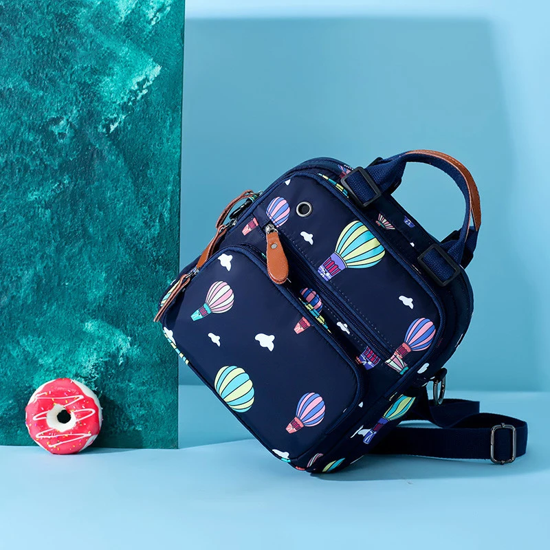 

Cute Landscape Pattern Mummy Bag Simple High Quality Women Travel Backpack Fashion Patchwork Multifunctional Lady Back Pack 2019