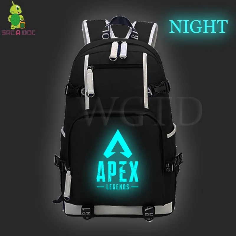 

Apex Legends Titanfall Luminous Backpack Fashion Canvas Backpack for Teenage Boys Girls Large Travel Bag Daily Laptop Backpack