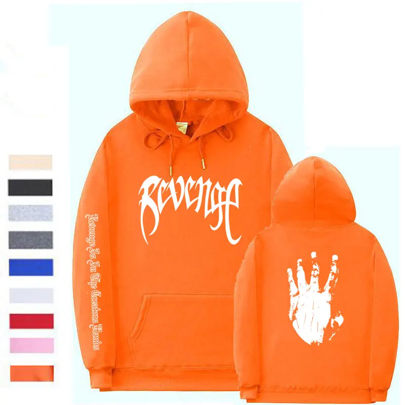  Xxxtentacion Revenge Hoodies Men/Women Sweatshirts Rapper Hip Hop Hooded Pullover sweatershirts mal