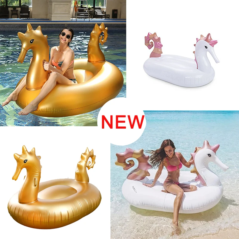 

2018 Giant Seahorse Inflatable Pool Float Newest Swim Ploat for Adult Water Party Fun Toys Ride-on Air Mattress DHL Shipping