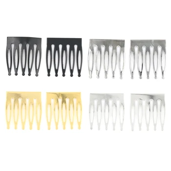 

2 PCS Metal Hair Comb Hair Clips Claw Hairpins DIY Mini Hair Clip Girl Toys