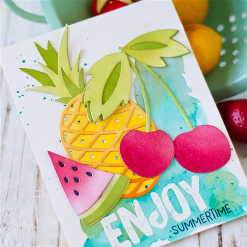

Eastshape Die Cutting Cute Fruit Pineapple Metal DIY Decorative Embossing Scrapbooking Craft Card Stencil New Paper Template